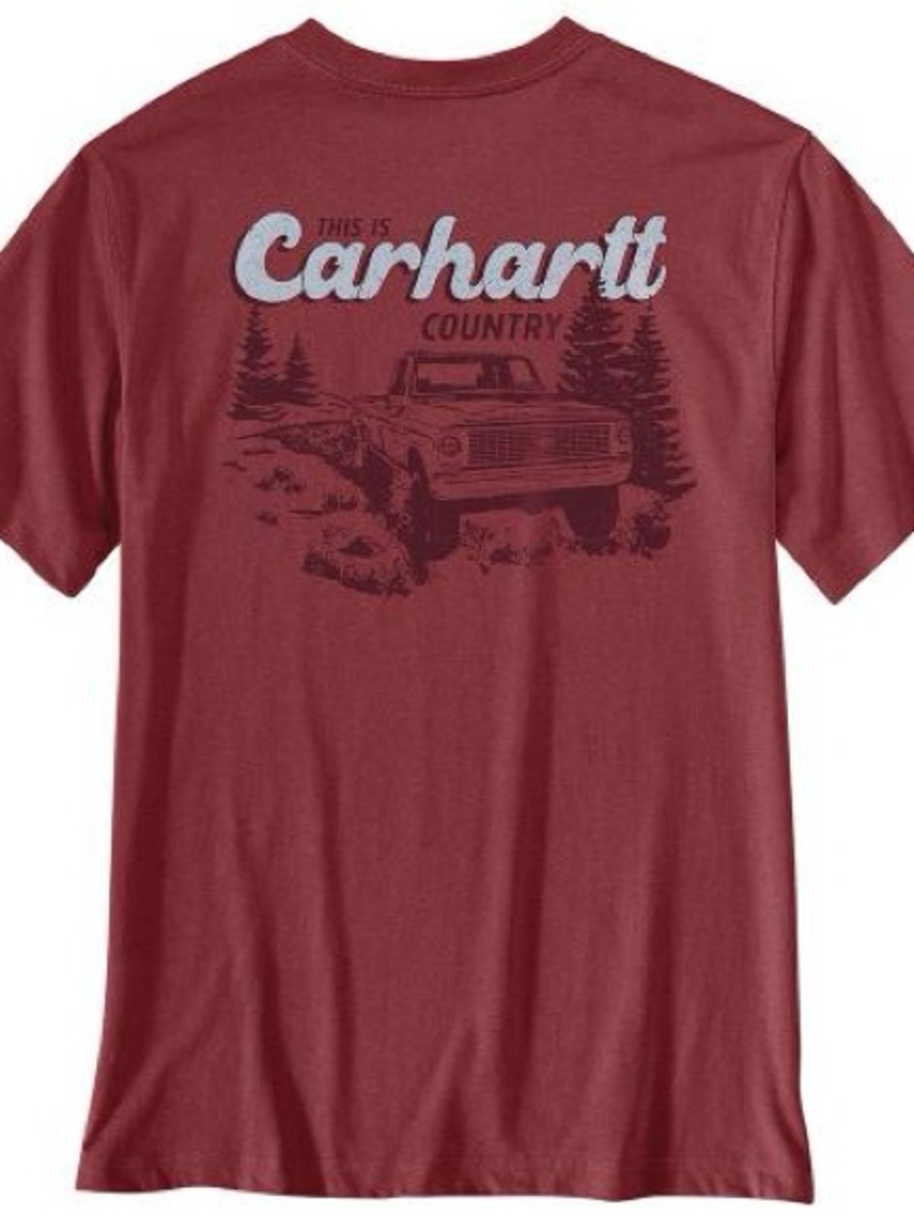 CARHARTT MEN'S IRVINE AMBER TERRAIN HEATHER TRUCK T SHIRT SIZE S